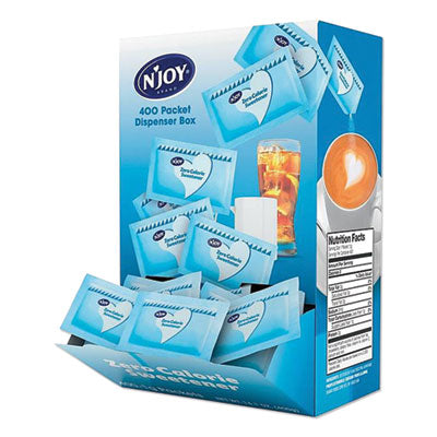 NJO83219 Blue Aspartame Artificial Sweetener, 0.04 oz Packet, 400/Box