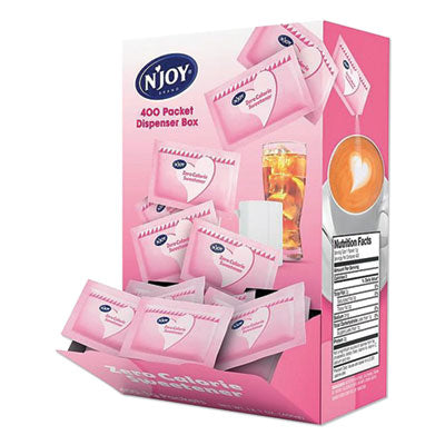 NJO83034 Pink Saccharin Artificial Sweetener, 0.04 oz Packet, 400/Box