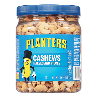 PTN01858 Salted Cashew Halves And Pieces, 26 Oz Canister KRAFT FOODS, INC