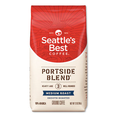 SEA11008569 Port Side Blend Ground Coffee, Medium Roast, 12 Oz Bag