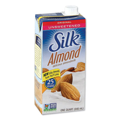 SLKWWI00172 Almond Milk, Unsweetened Original, 32 Oz Aseptic Box