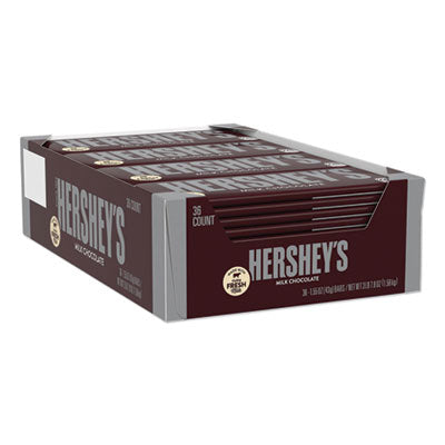 HRS24000BX Chocolate Bars, Milk Chocolate, 55.8 Oz, 36/box