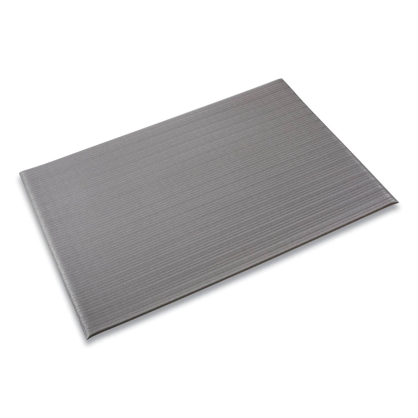 CWNFL2436GY Ribbed Vinyl Anti-Fatigue Mat, Rectangular, Gray Ribbed Surface, 24" x 36"