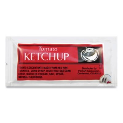 VST80002 Condiment Packets, Ketchup, 0.25 Oz Packet, 200/carton