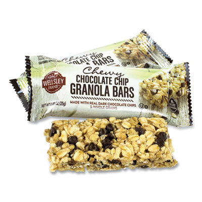 GRR22000538 Chewy Chocolate Chip Granola Bars, 0.88 oz Bar, 60 Bars/Box