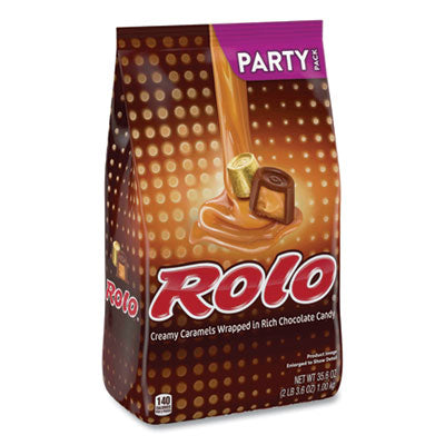 GRR24600406 Party Pack Creamy Caramels Wrapped in Rich Chocolate Candy, 35.6 oz Bag