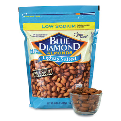 GRR90000170 Low Sodium Lightly Salted Almonds, 10 oz Bag