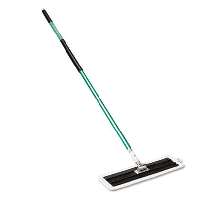 MMM55593 Easy Scrub Flat Mop Tool, 16" Microfiber Head, 54" Green Aluminum Handle 3M/COMMERCIAL TAPE DIV.