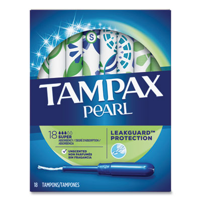 PGC37908 Pearl Tampons, Super, 18/box PROCTER & GAMBLE