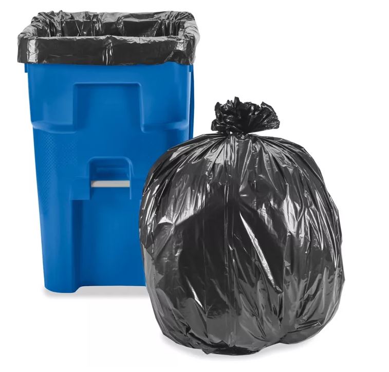 NAP-PGB5051 65 gal, 1.5 mil, 50" x 51", Black, 100/Carton