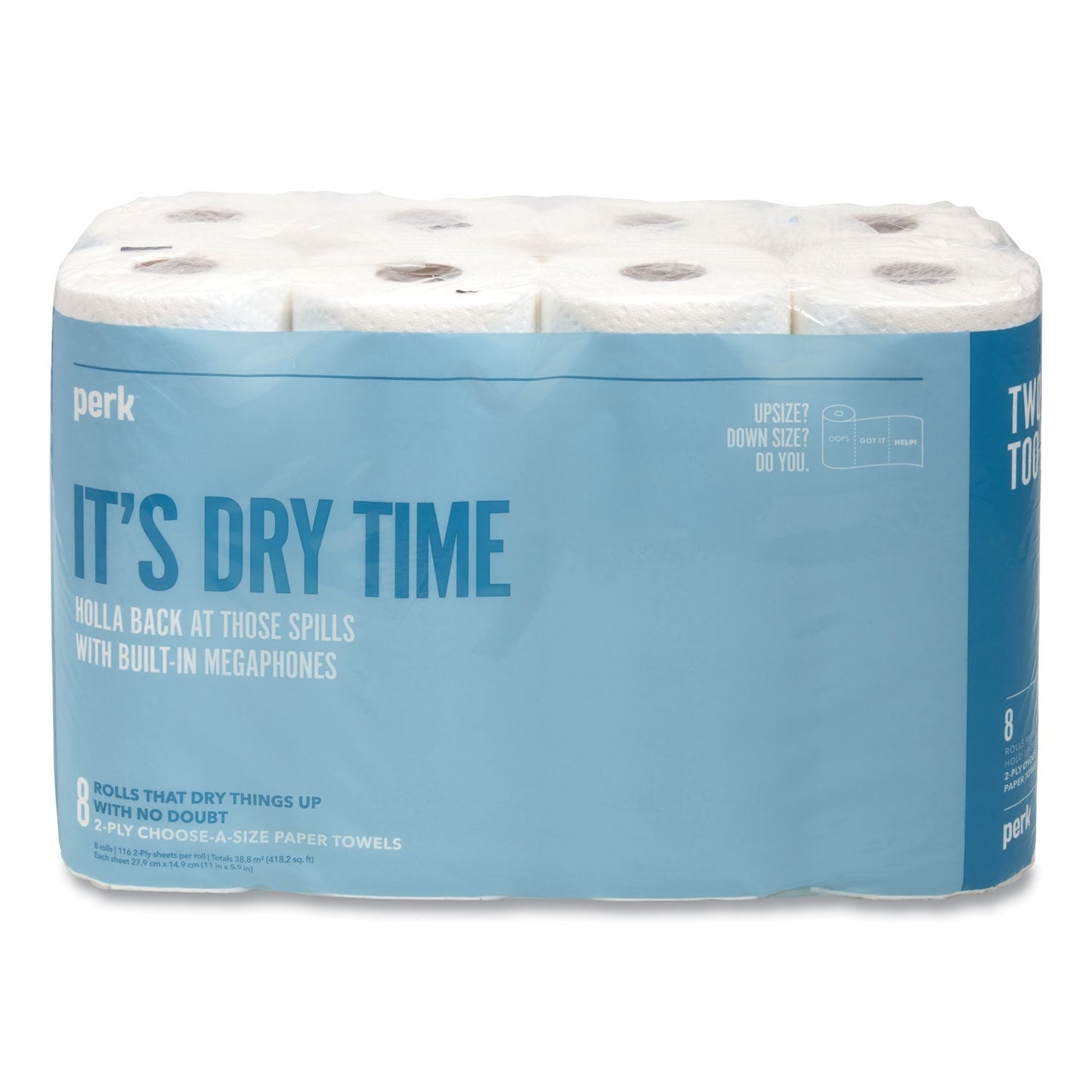 PRK24380329 Choose-A-Size Kitchen Roll Paper Towels, 2-Ply, 5.9 X 11, White, 116 Sheets/Roll, 8 Rolls/Pack Perk