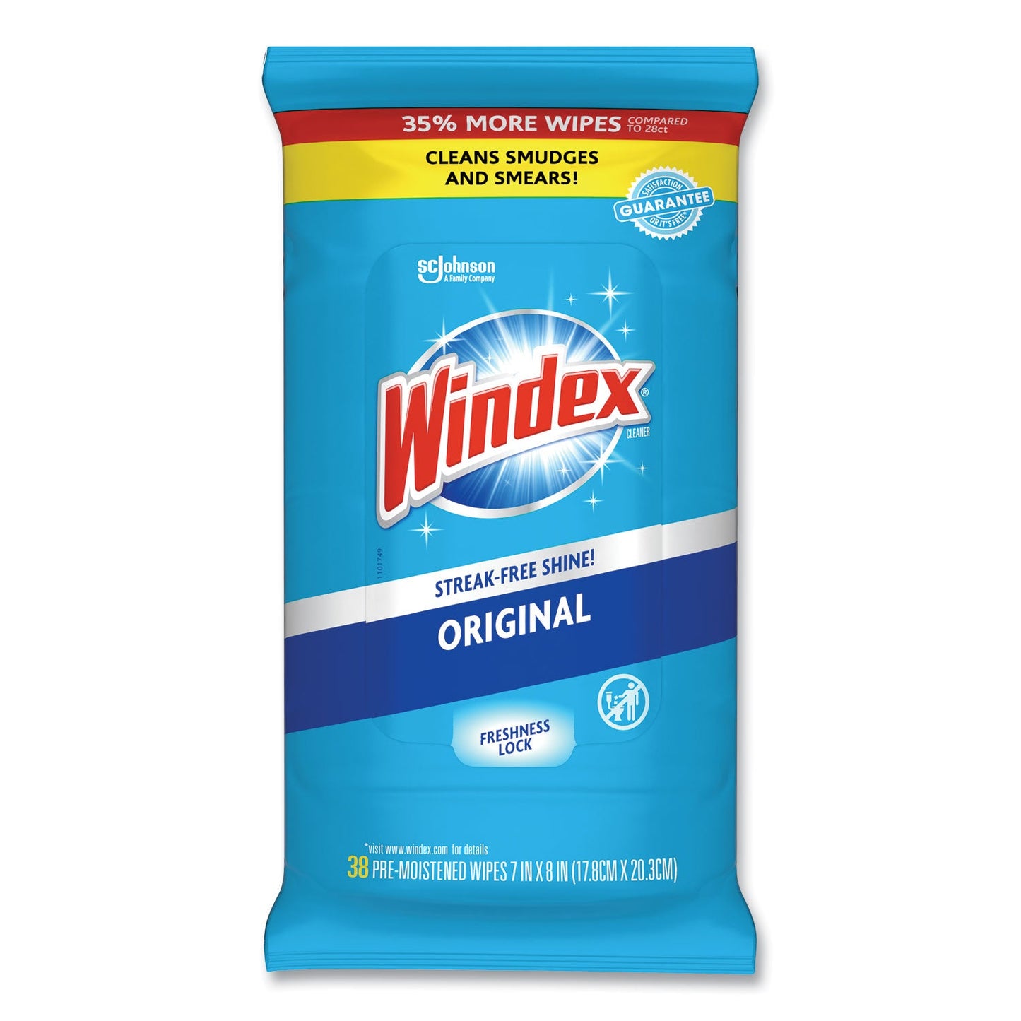 SJN319251EA WIPES,GLASS CLEANER,WH Windex