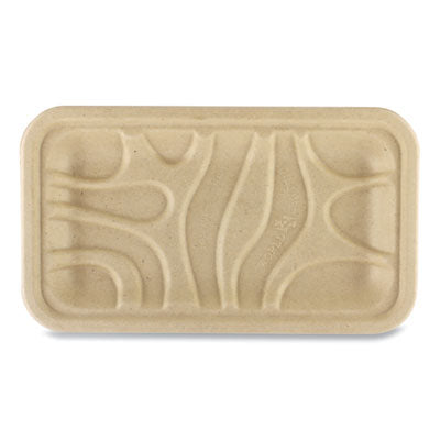 WORTRSC17S PFAS Fiber Trays, 8.3 x 4.9 x 0.7, Natural, Paper, 500/Carton