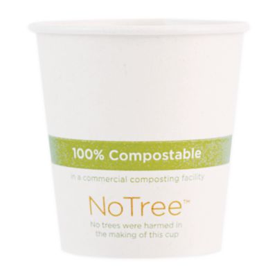 WORCUSU6 Notree Paper Hot Cups, 6 Oz, Natural, 1,000/carton WORLD CENTRIC