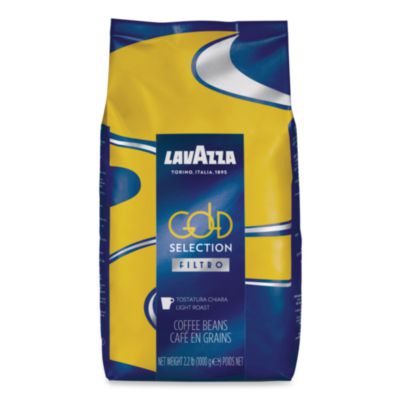 LAV3427 Gold Selection Whole Bean Coffee, Light And Aromatic, 2.2 Lb Bag LAVAZZA