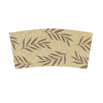 WORSLPALG Hot Cup Sleeves, Fits 10, 12, 16, 20 Oz Cups, Natural, 1,000/carton