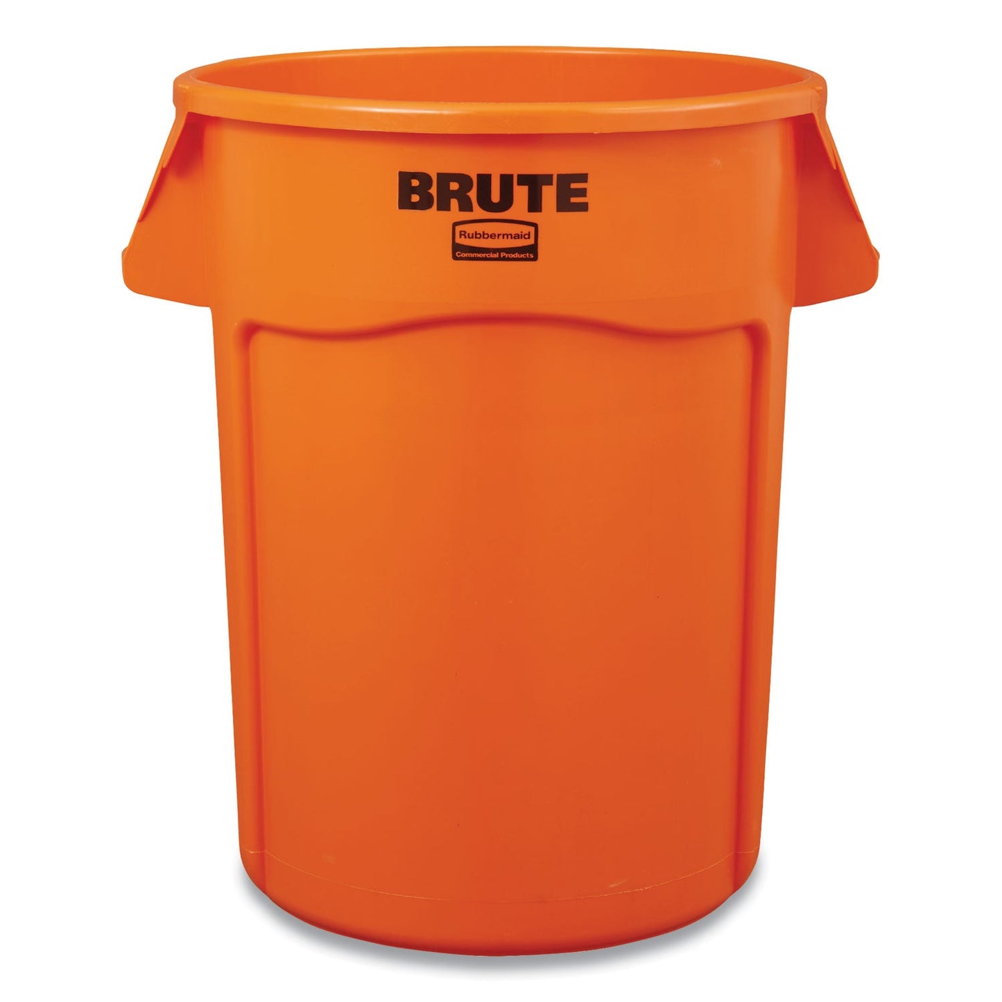 RCP2119308 Brute Round Container, 32 gal, Resin, Orange RUBBERMAID COMMERCIAL PROD.