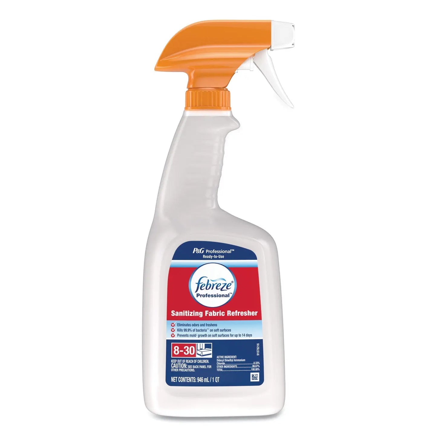 PGC07309EA Professional Sanitizing Fabric Refresher, Light Scent, 32 Oz Spray Bottle Febreze