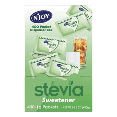 NJO83221 Stevia Artificial Sweetener, 0.04 oz Packet, 400/Box SUGAR FOODS CORPORATION