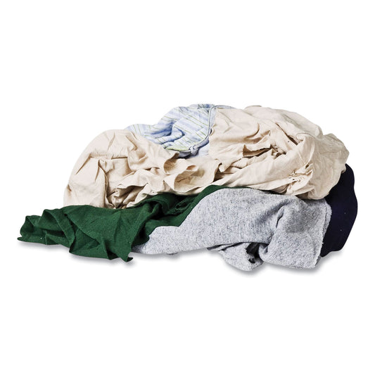 MNHR020C45A25 Reclaimed Color T-Shirt Rags, Assorted, 125/box