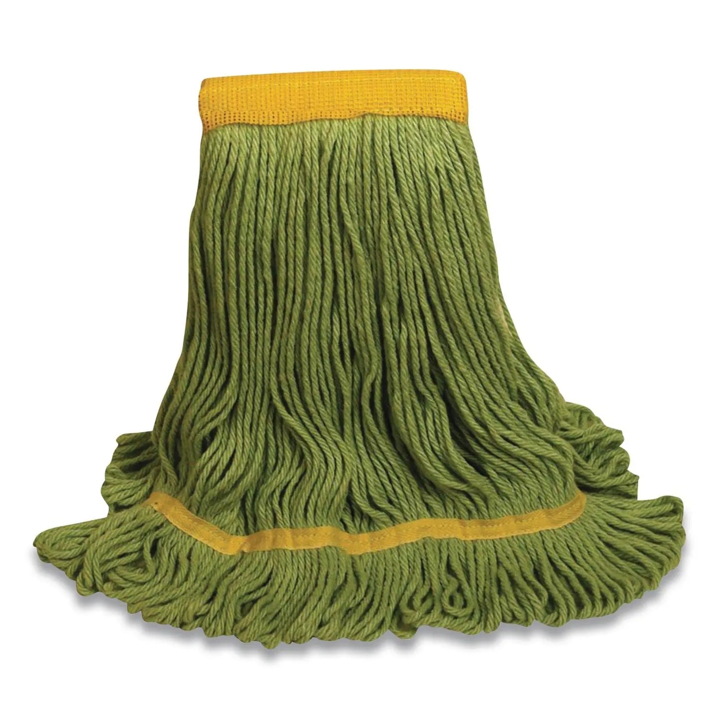 ODC1400MGR 1400 Series Mop Head, Cotton/rayon/synthetic Blend, Medium, 5" Headband, Green O'Dell