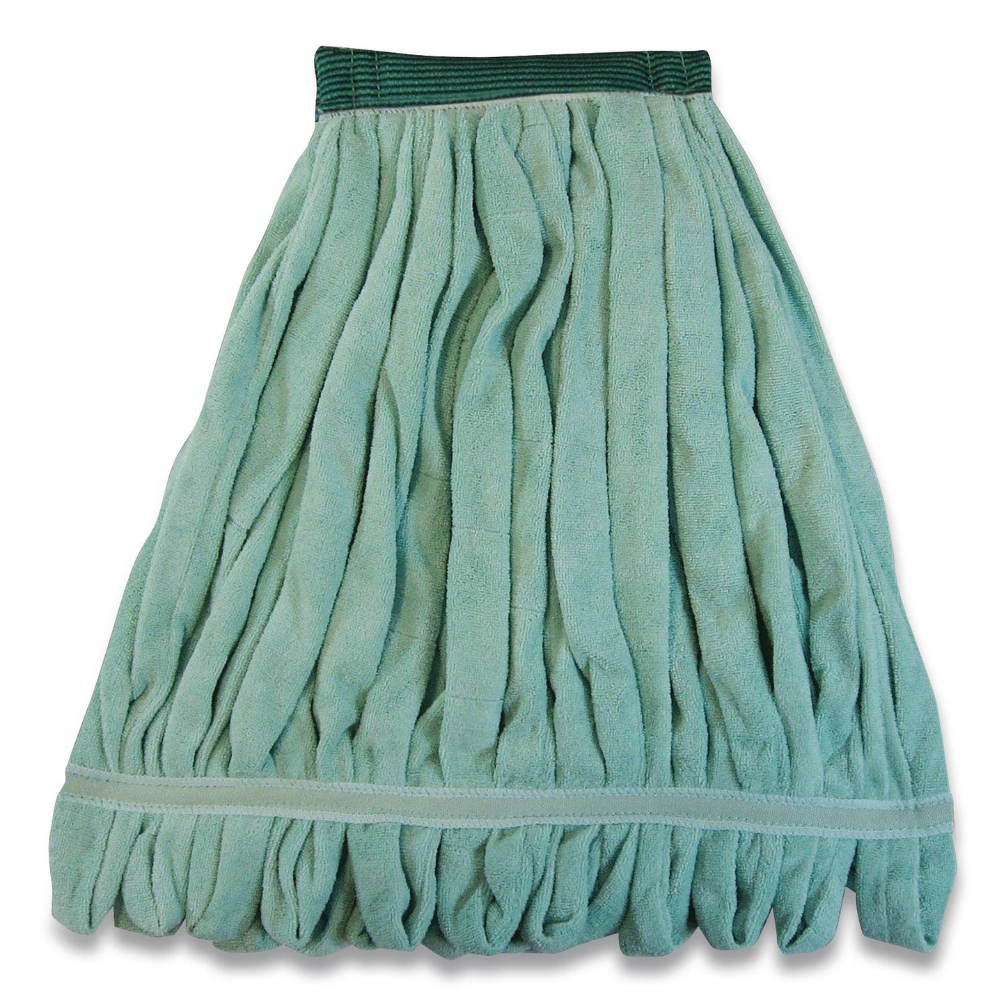 ODCMWTMGNB Echofiber Microfiber Loop Mop, Medium, Split Microfiber, 14" X 14", 1.5" Headband, Green