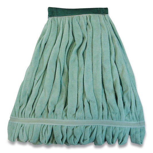 ODCMWTMGNB Echofiber Microfiber Loop Mop, Medium, Split Microfiber, 14" X 14", 1.5" Headband, Green