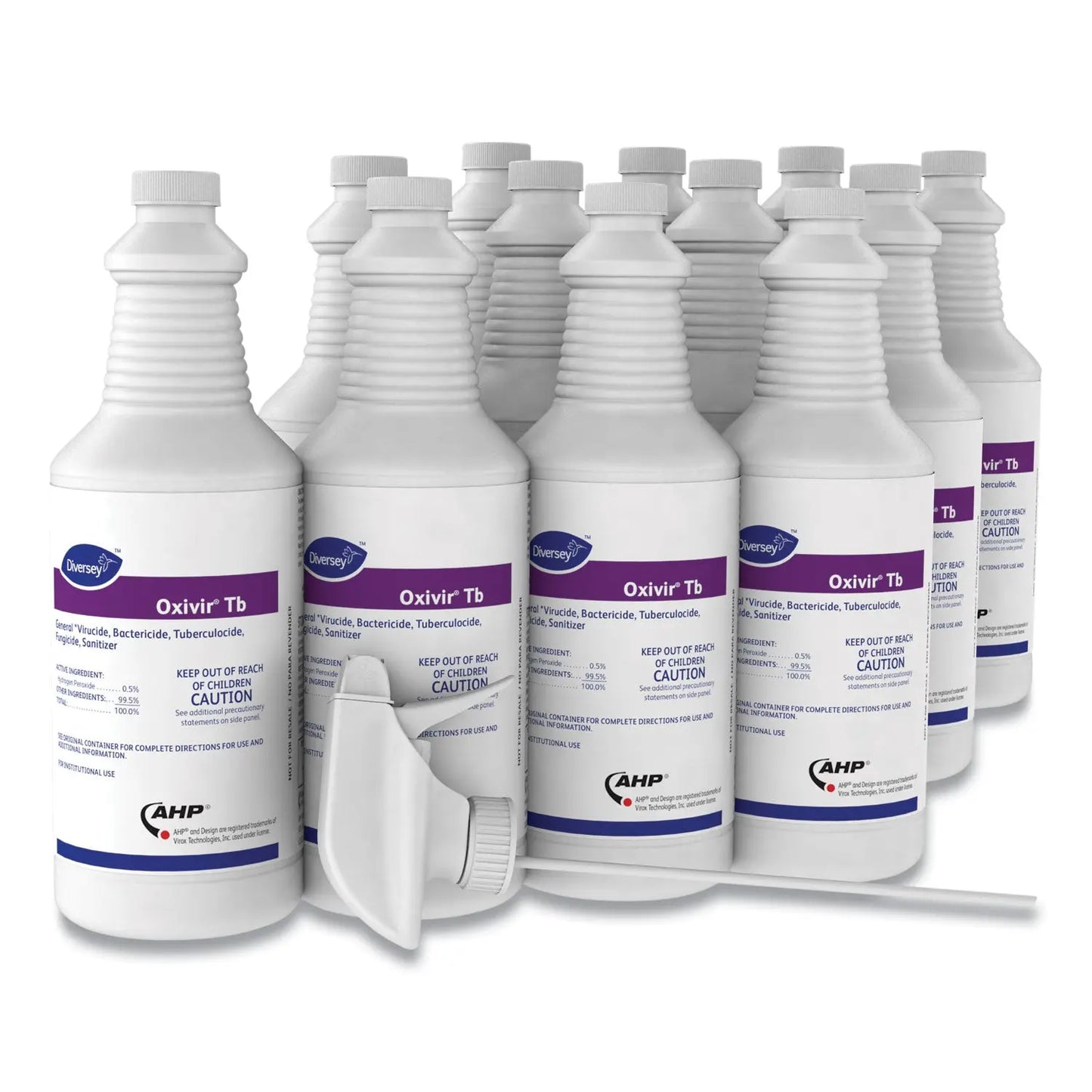 DVO4277285 Oxivir Tb One-Step Disinfectant Cleaner, 32 Oz Bottle, 12/carton Diversey
