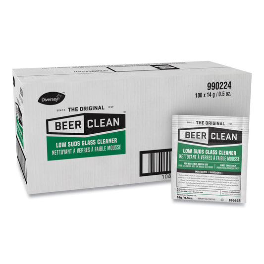 DVO990224 Beer Clean Glass Cleaner, Powder, 0.5 Oz Packet, 100/carton