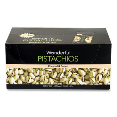 GRR22000784 Roasted and Salted Pistachios, 1.5 oz Bag, 24/Pack