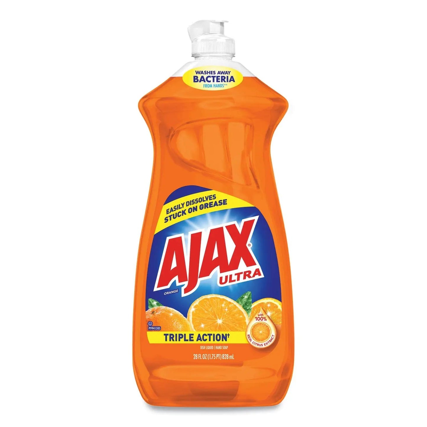 CPC44678CT Dish Detergent, Liquid, Orange Scent, 28 Oz Bottle, 9/carton Ajax