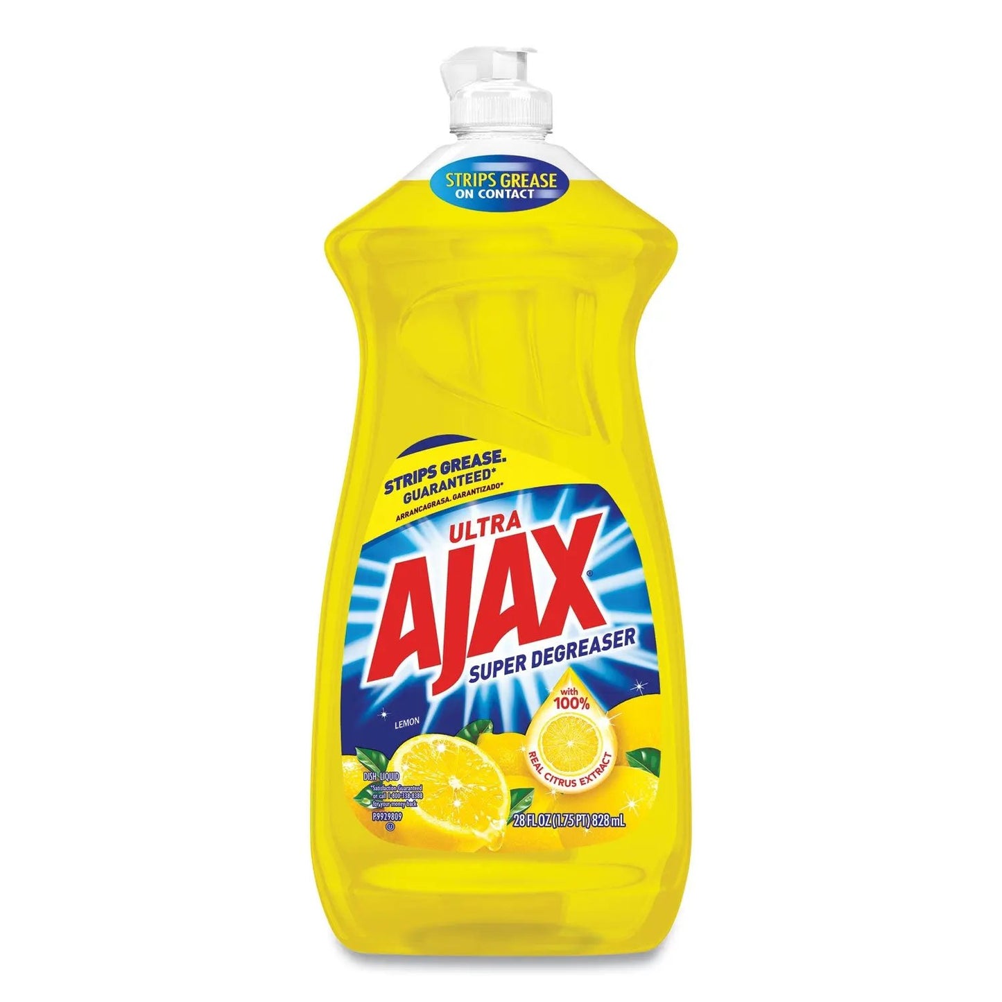 CPC44673 Dish Detergent, Lemon Scent, 28 Oz Bottle, 9/carton Ajax