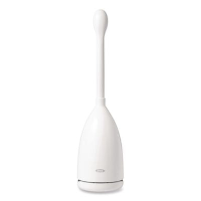 OXO12241600 Good Grips Nylon Toilet Brush With Canister, White OXO