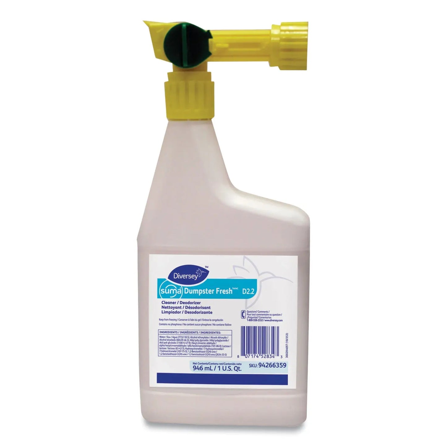 DVO94266359 Dumpster Fresh, Floral, 32 Oz Spray Bottle, 4/carton Suma