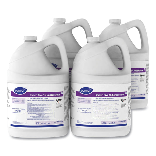DVO4963314 Five 16 One-Step Disinfectant Cleaner, 1 Gal Bottle, 4/carton