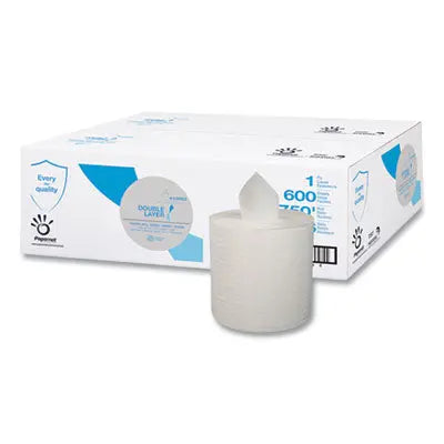 SOD410083 Double Layer Paper Towel, 1-Ply, 7.6 x 15, White, 600/Roll, 6 Rolls/Carton SOFIDEL AMERICA