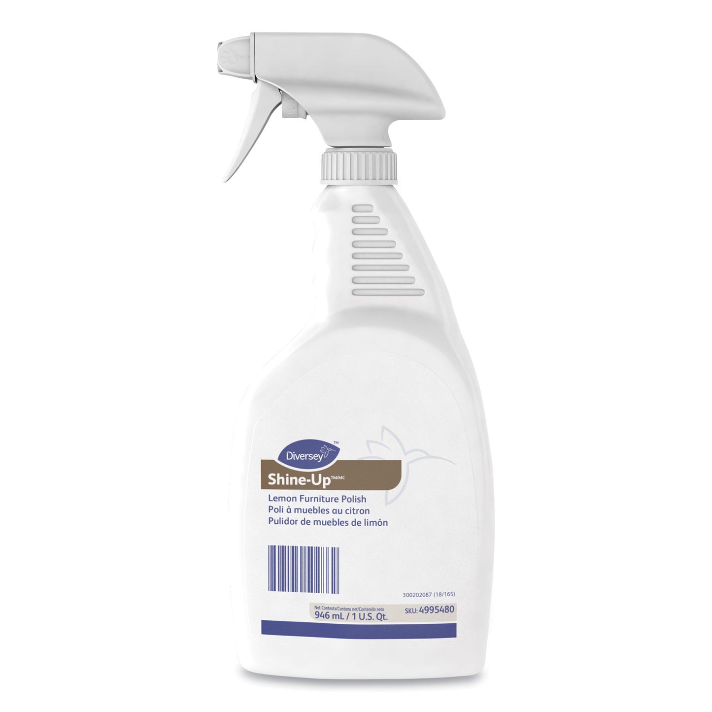 DVO4995480 Shine-Up Furniture Cleaner, Lemon Scent, 32 Oz, Trigger Spray Bottle, 12/carton