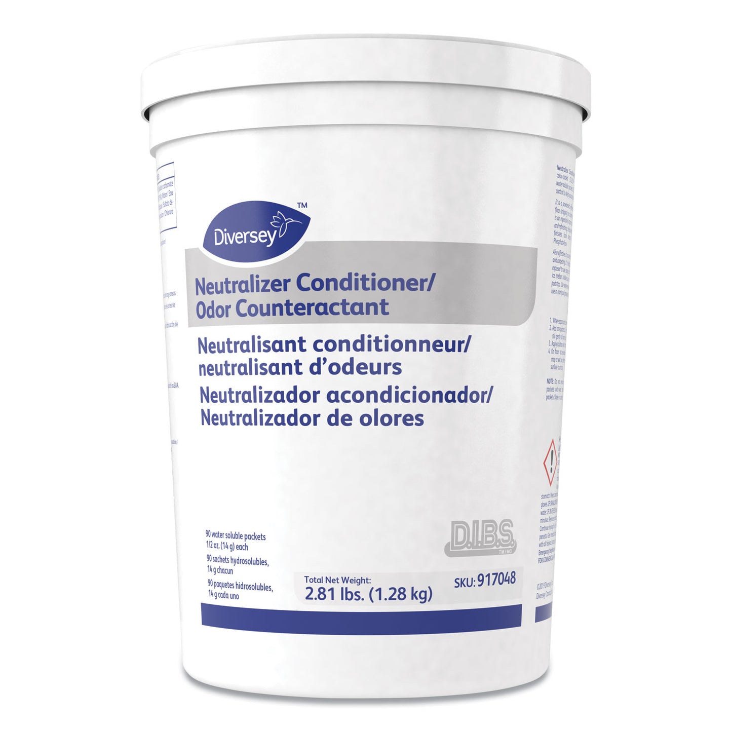 DVO917048 Floor Conditioner/Odor Counteractant, Powder, 0.5 oz Packet, 90/Tub, 2/Carton
