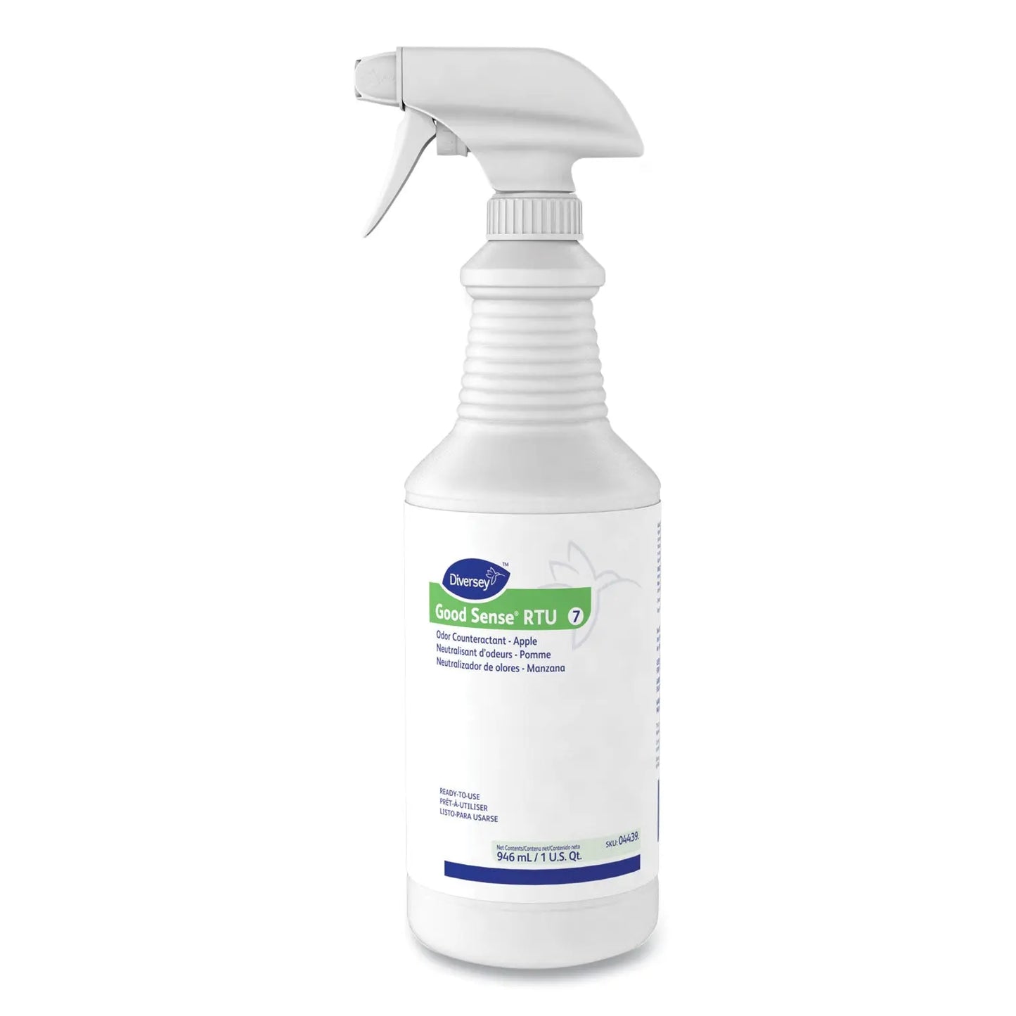 DVO04439 Good Sense Rtu Liquid Odor Counteractant, Apple Scent, 32 Oz Spray Bottle Diversey