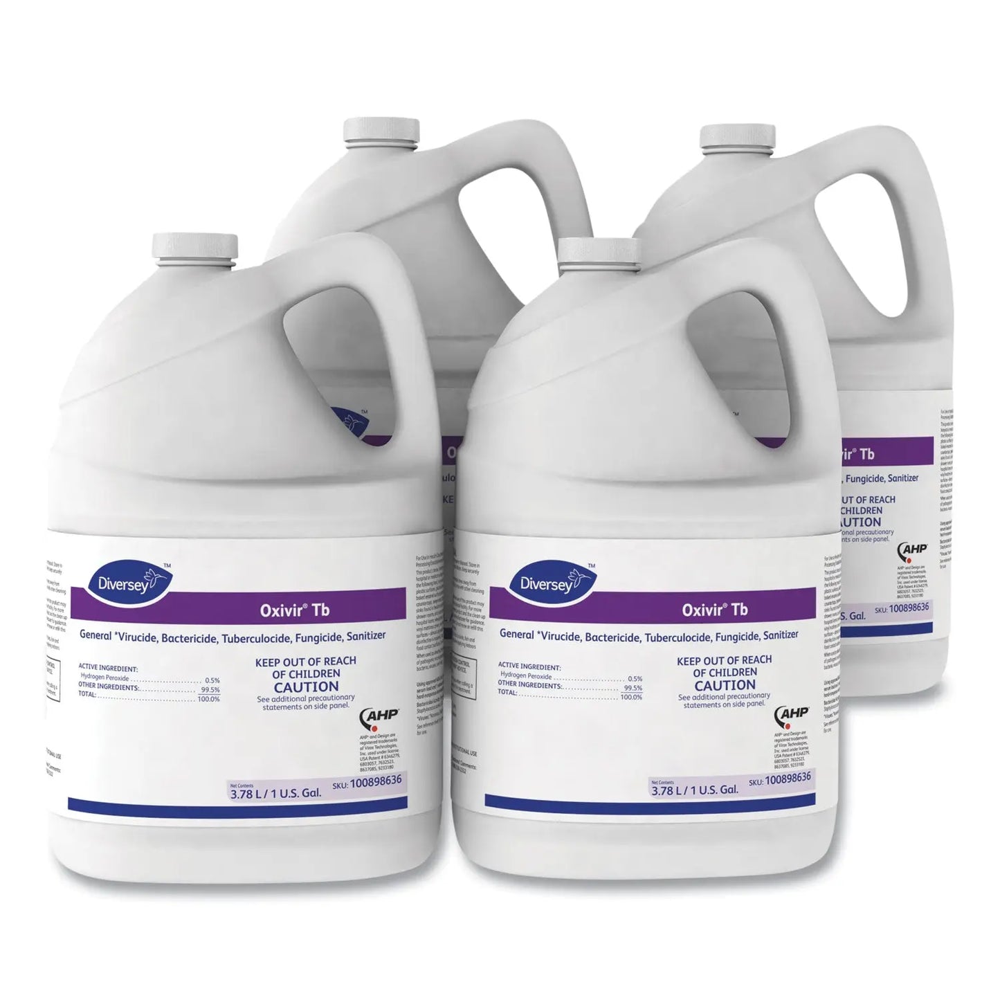 DVO100898636 Oxivir Tb, Natural Cherry Almond Scent, 3.78 L Container, 4/carton Diversey