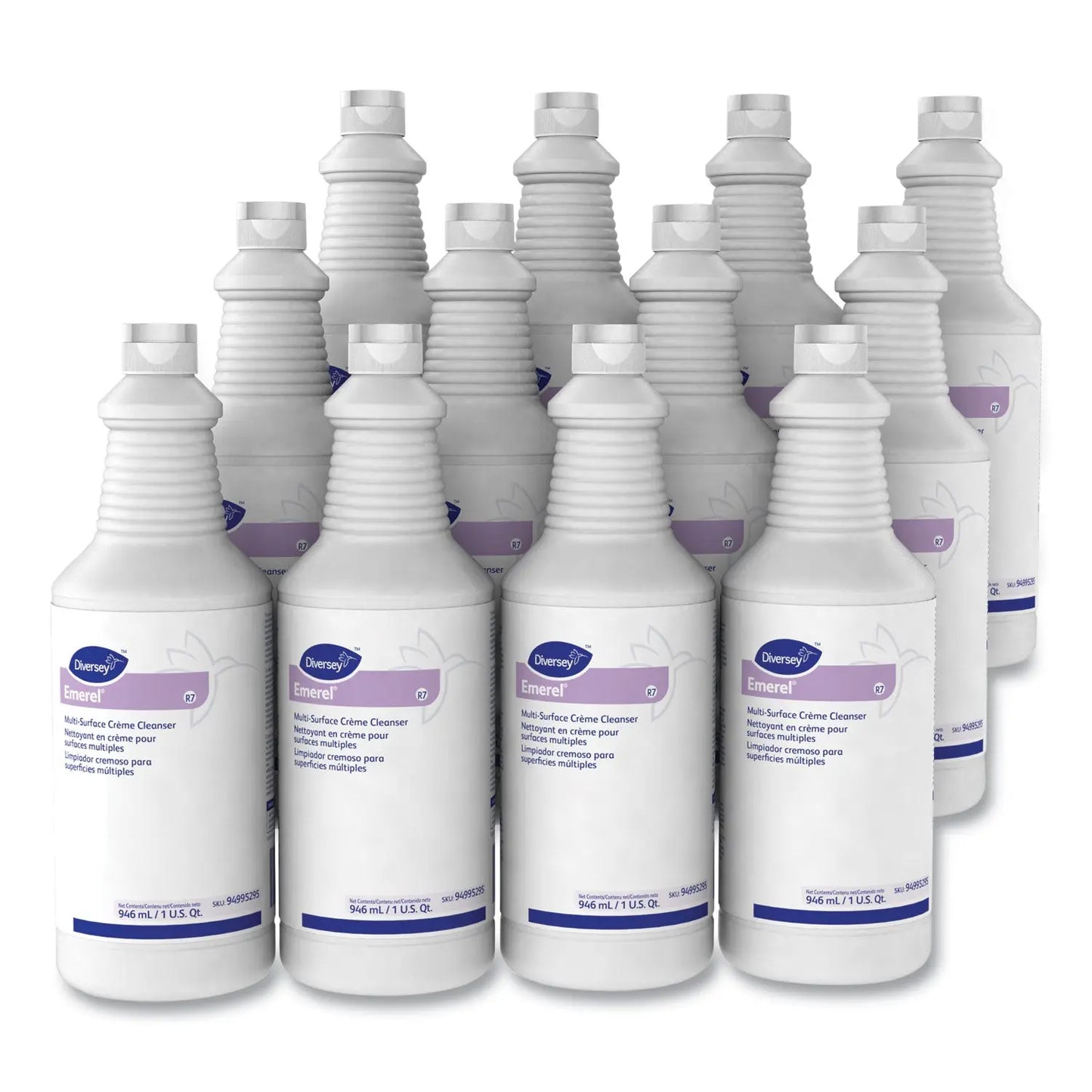 DVO94995295 Emerel Multi-Surface Creme Cleanser, Fresh Scent, 32 Oz Bottle, 12/carton Diversey