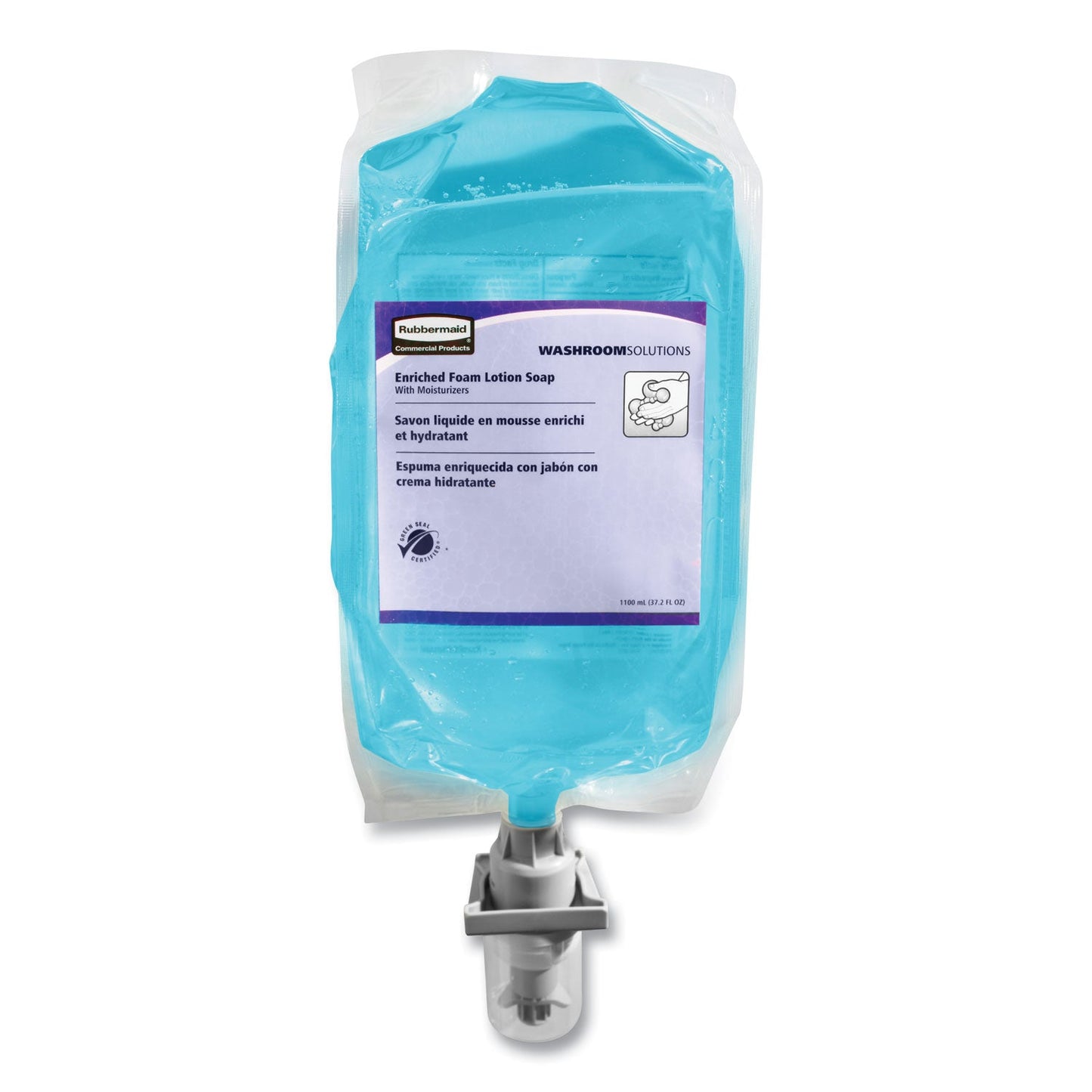 RCP750383 Autofoam Hand Soap Refill, Lotion Soap with Moisturizer, Light Floral Scent, 1,000 mL RUBBERMAID COMMERCIAL PROD.