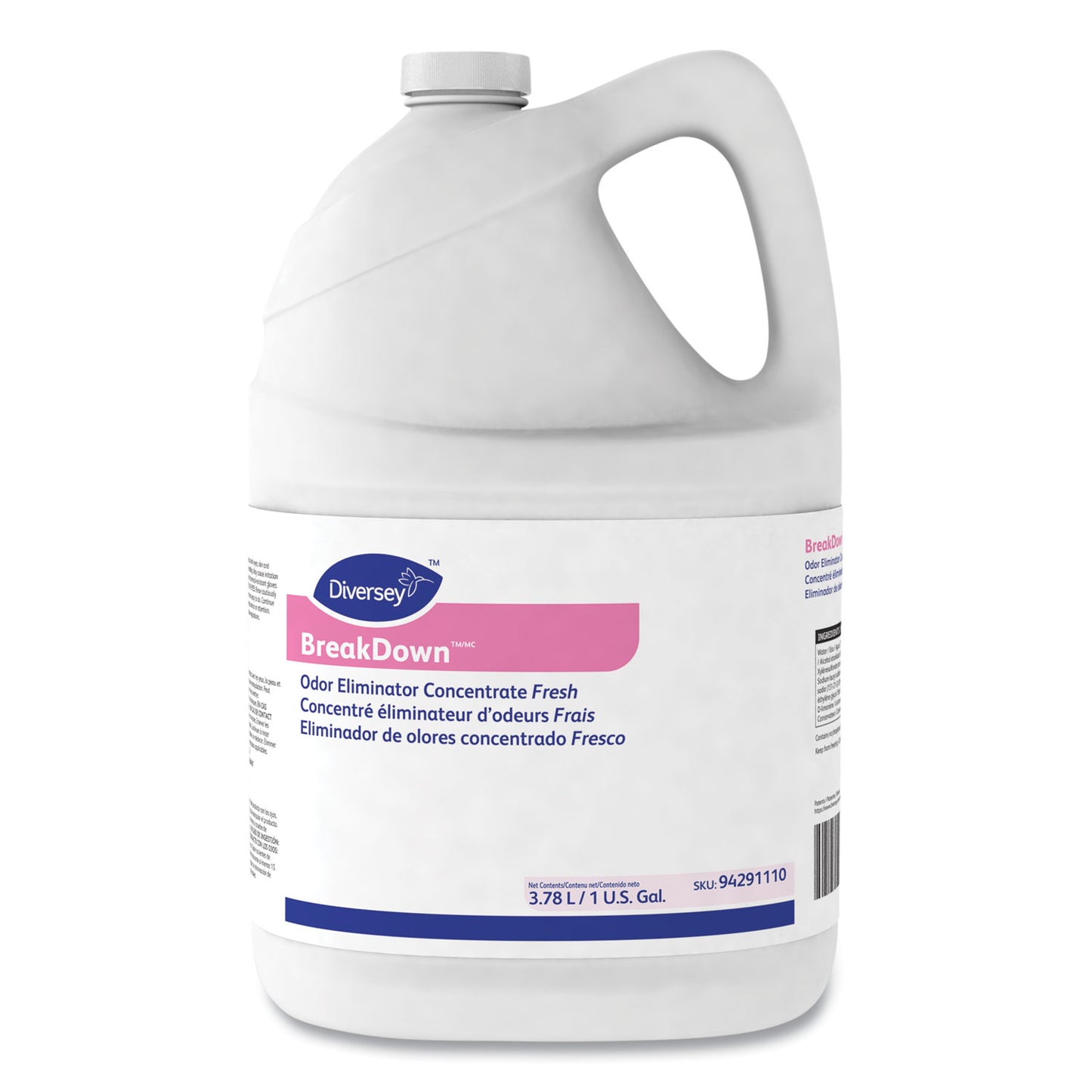 DVO94355110 Breakdown Odor Eliminator, Cherry Almond Scent, Liquid, 1 Gal Bottle, 4/carton