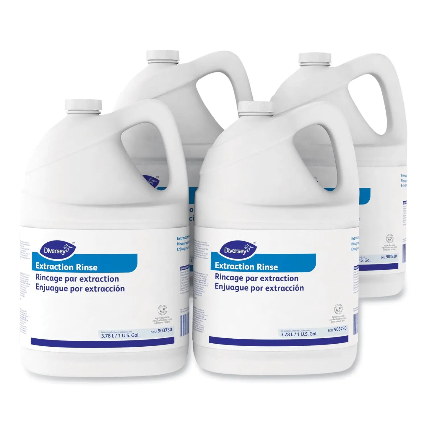 DVO101109760 Carpet Extraction Rinse, Floral Scent, 1 Gal Bottle, 4/carton Diversey