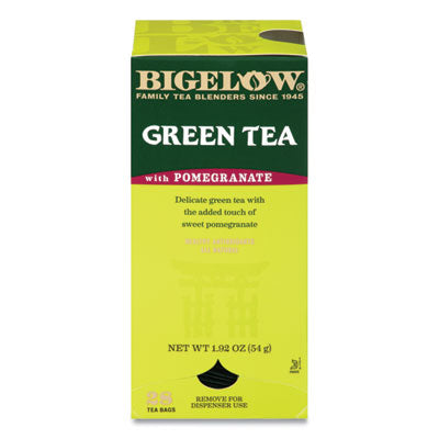 BTCRCB10363 Green Tea With Pomegranate, 0.07 Oz Tea Bag, 28/box BIGELOW TEA CO.