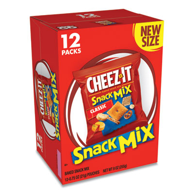 KEB11719 Snack Mix, Classic Cheese, 0.75 oz Bag, 12/Box