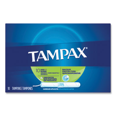 PGC31409 Cardboard Applicator Tampons, Super, 10/box