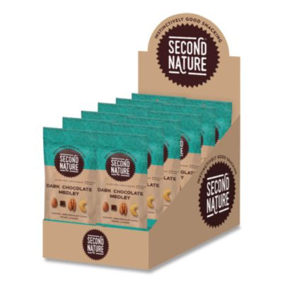 SSUKAR01178 Deluxe Mixed Nut Medley, Dark Chocolate , 1.75 Oz Bag, 12/box
