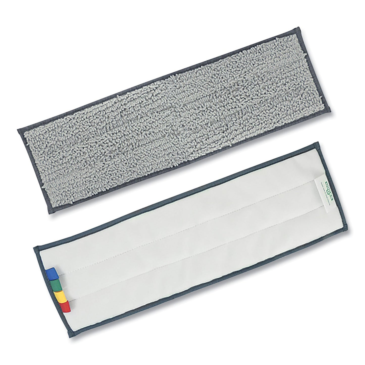 UNGEF40M Excella Reusable Mopping Pad, 20 X 6, Gray With Color-Coding Tabs Unger