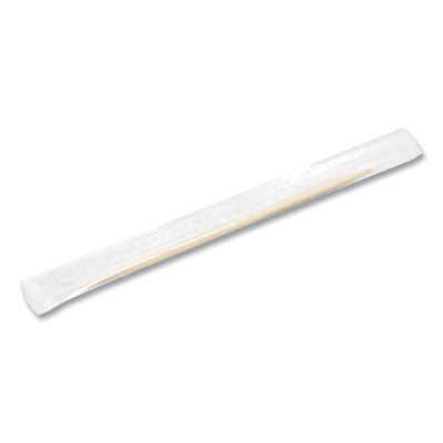 HDGHND14020 Individually Wrapped Round Wood Toothpicks, 4", Natural, 1,000/box, 12 Boxes/carton HANDGARDS INC.